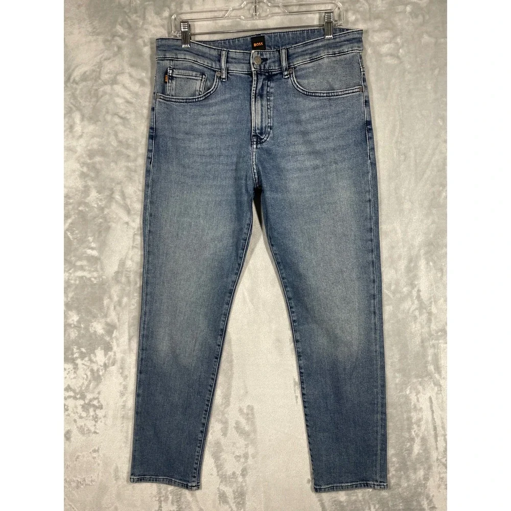 Hugo Boss Re.Maine Regular Fit Jeans Medium Blue Stretch Denim 32x30